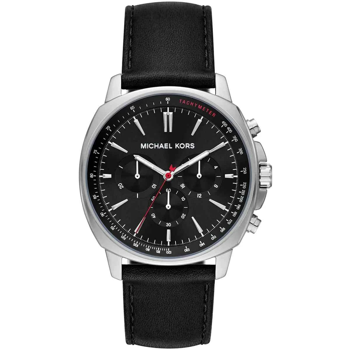 Michael Kors Sullivan MK8997 Men's Black Leather Watch