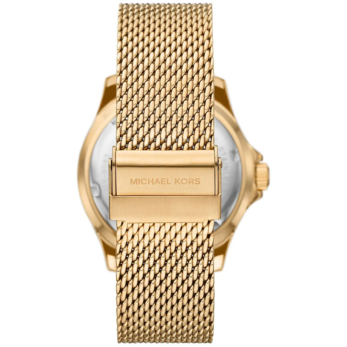 Back case of Michael Kors MK9083 quartz gold stainless steel wristwatch