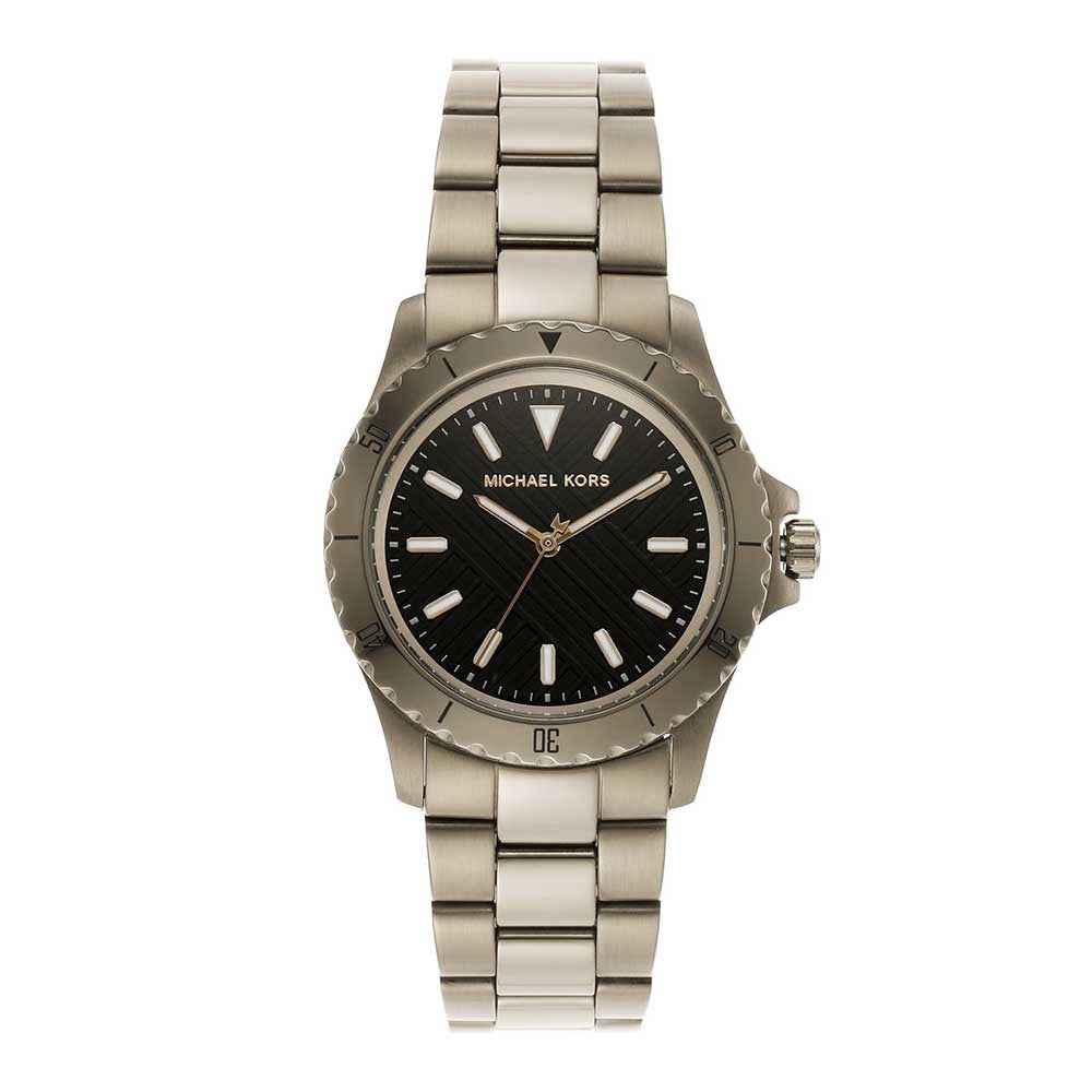 Michael Kors Everest MK9140 Men's Black Dial Beige Gold Stainless Steel Watch