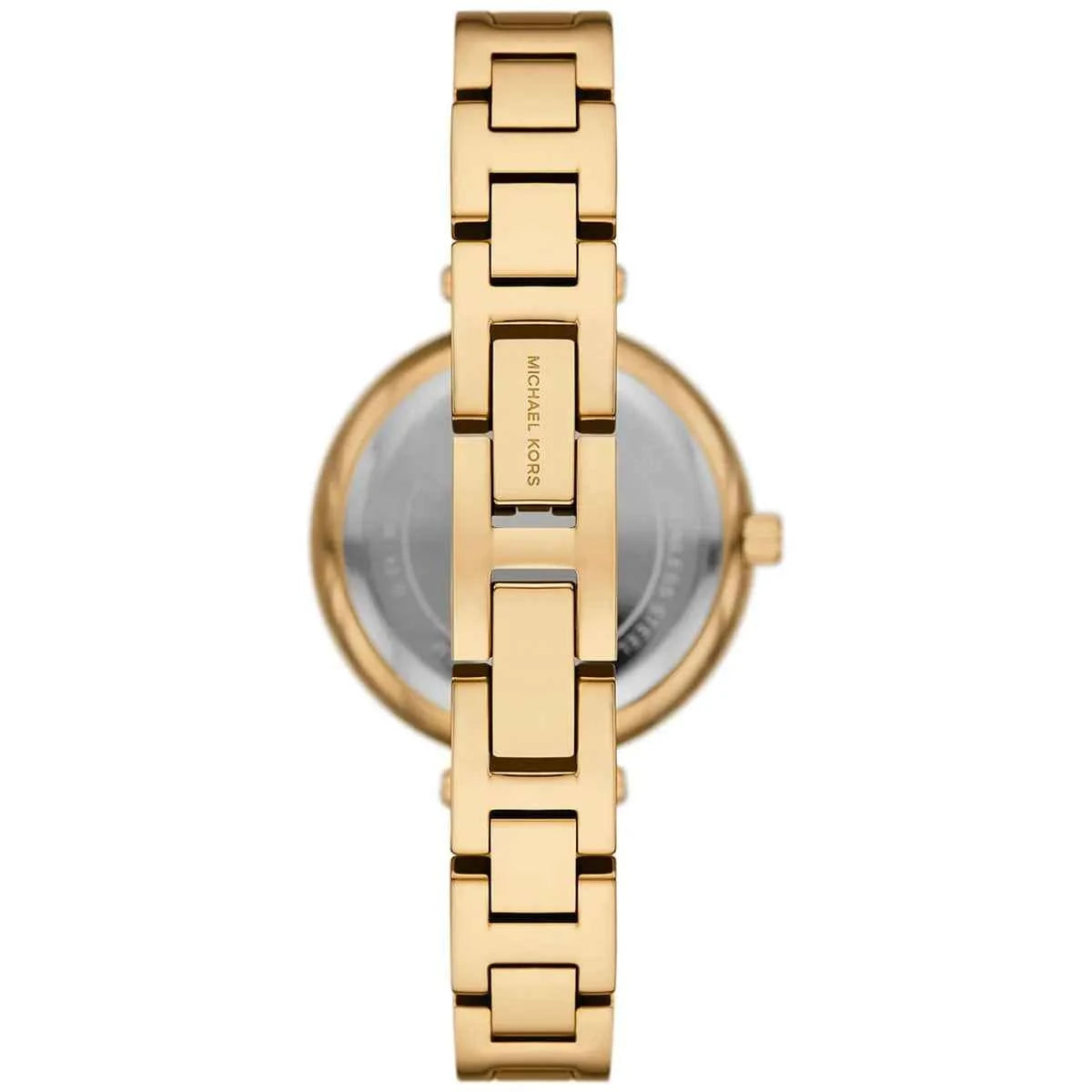 Michael Kors Laney MKO1110 Women's Gold Stainless Steel Pave Watch 30mm