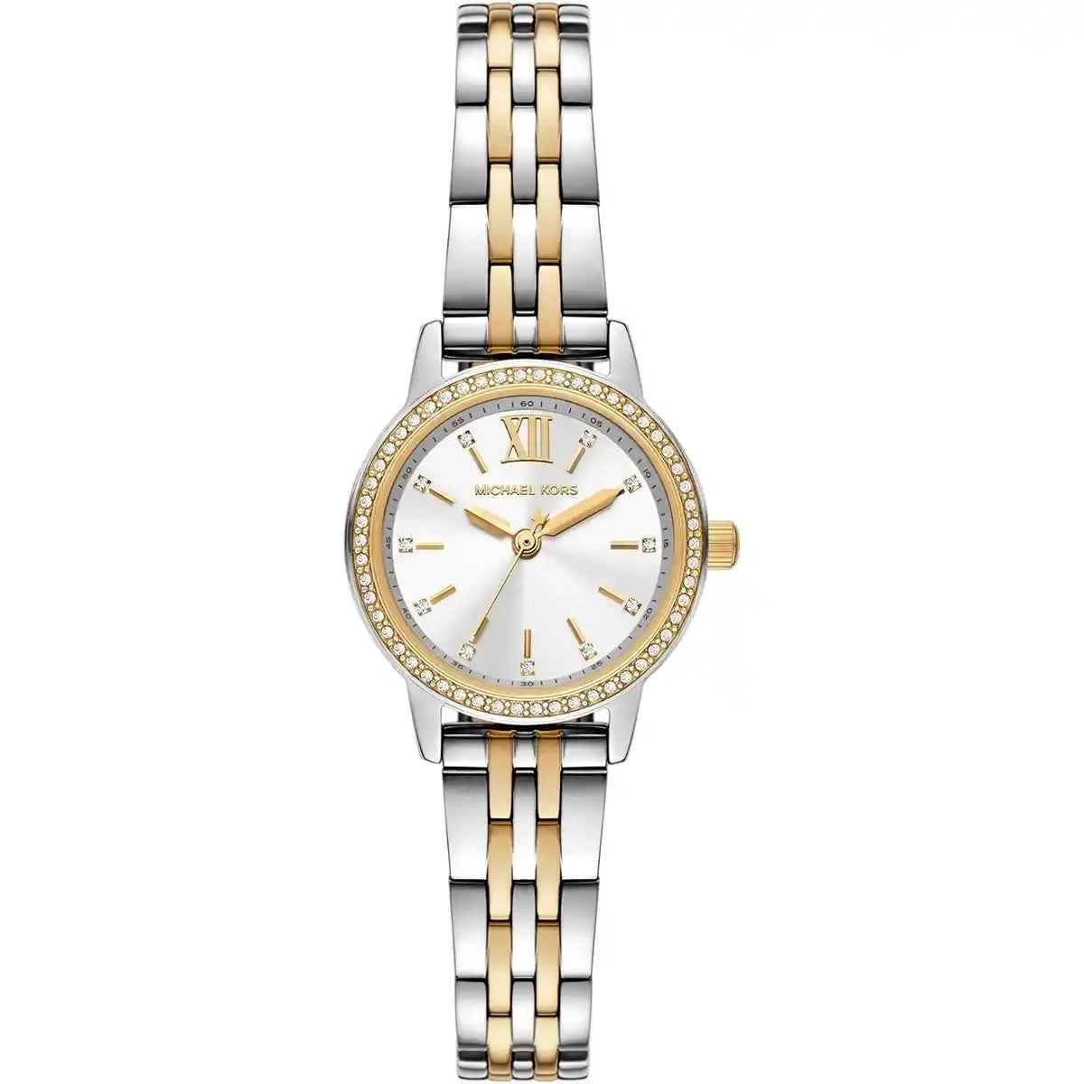 Michael Kors MKO1172 Women's Two Tone Stainless Steel Mini Watch 26mm