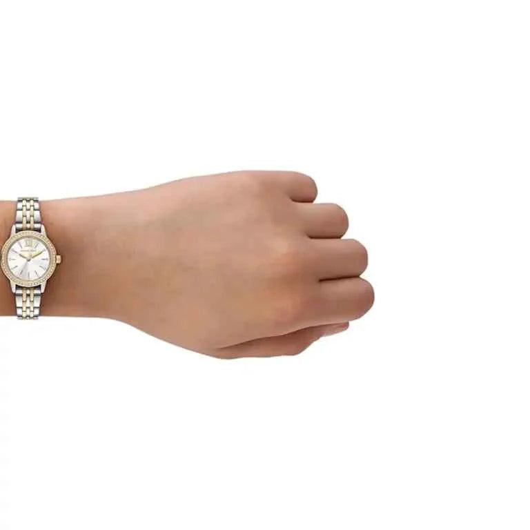 Michael Kors MKO1172 Women's Two Tone Stainless Steel Mini Watch 26mm