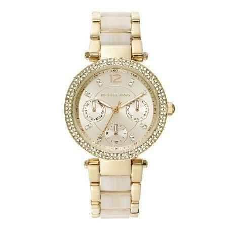Michael Kors Parker MK6831 Women's Gold Multi-Tone Chronograph Watch