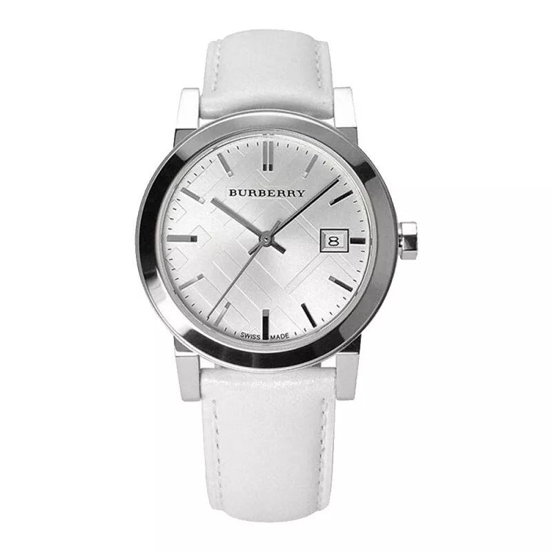 Burberry The City Silver Leather BU9128 – Women’s Watch - Luxverse