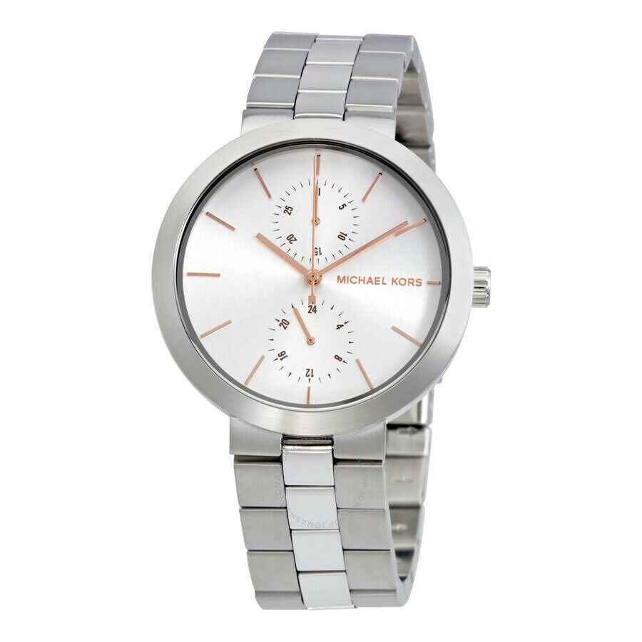 Michael Kors Garner MK6407 Women's Silver Dial Stainless Steel Multifunction Watch