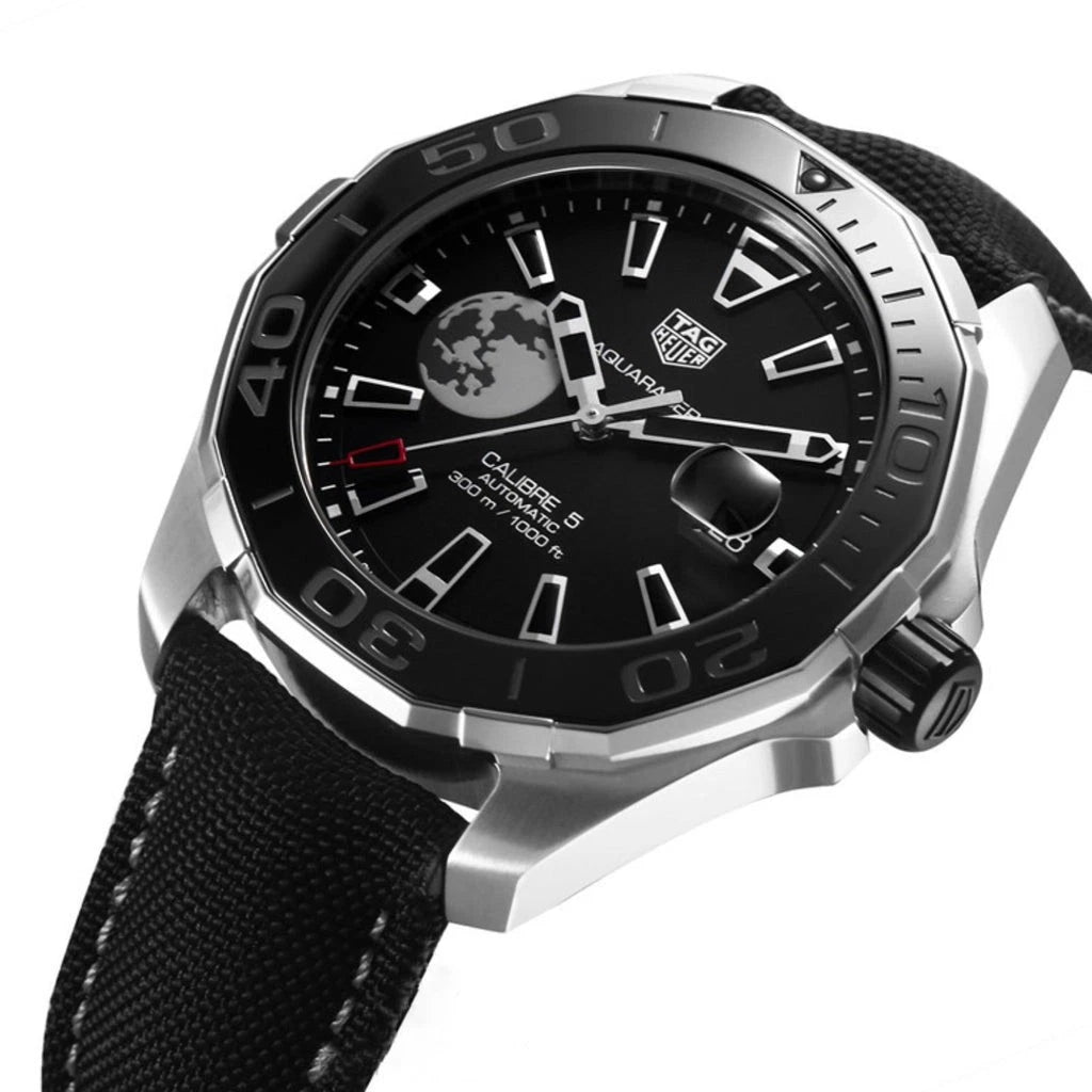 TAG Heuer WAY201J.FC6370 Aquaracer Moon Black Dial Mens Watch - Luxverse