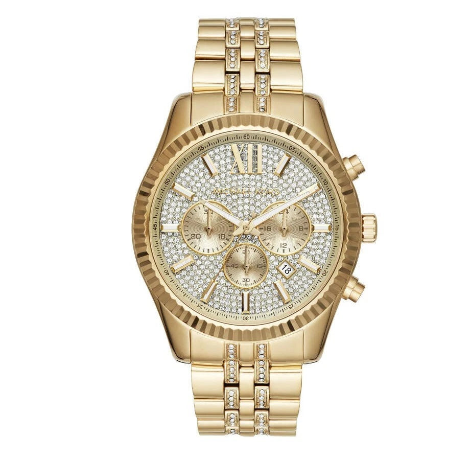 Michael Kors MK8579 gold dial luxury wristwatch