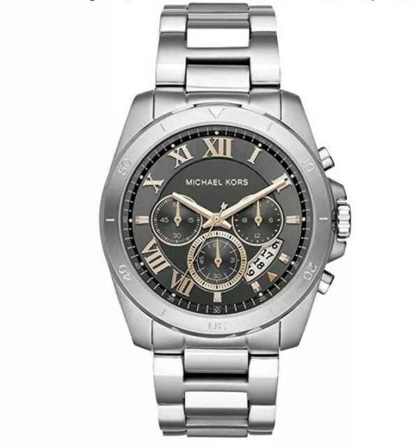 Michael Kors MK8609 Men's Grey Chronograph Stainless Steel Watch