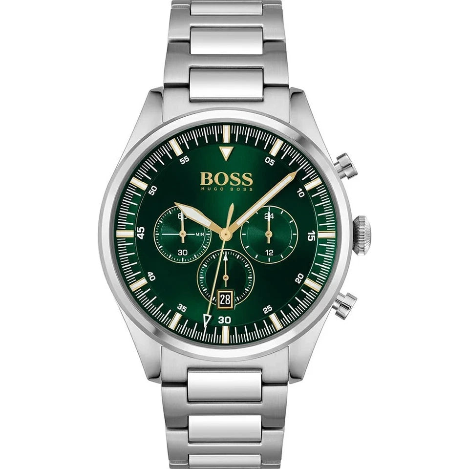Hugo Boss HB1513868 Chronograph Green Dial – Men’s Watch - Luxverse