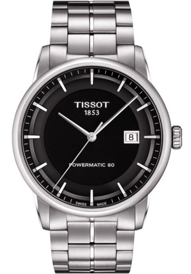 Tissot Luxury Automatic Gent Powermatic 80 T086.407.11.051.00 Black Dial Men’s Watch - Luxverse