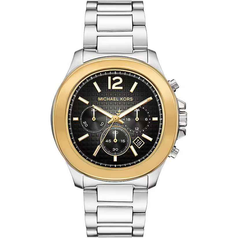 Michael Kors Sage MK9212 Men's Silver Black Watch 43mm