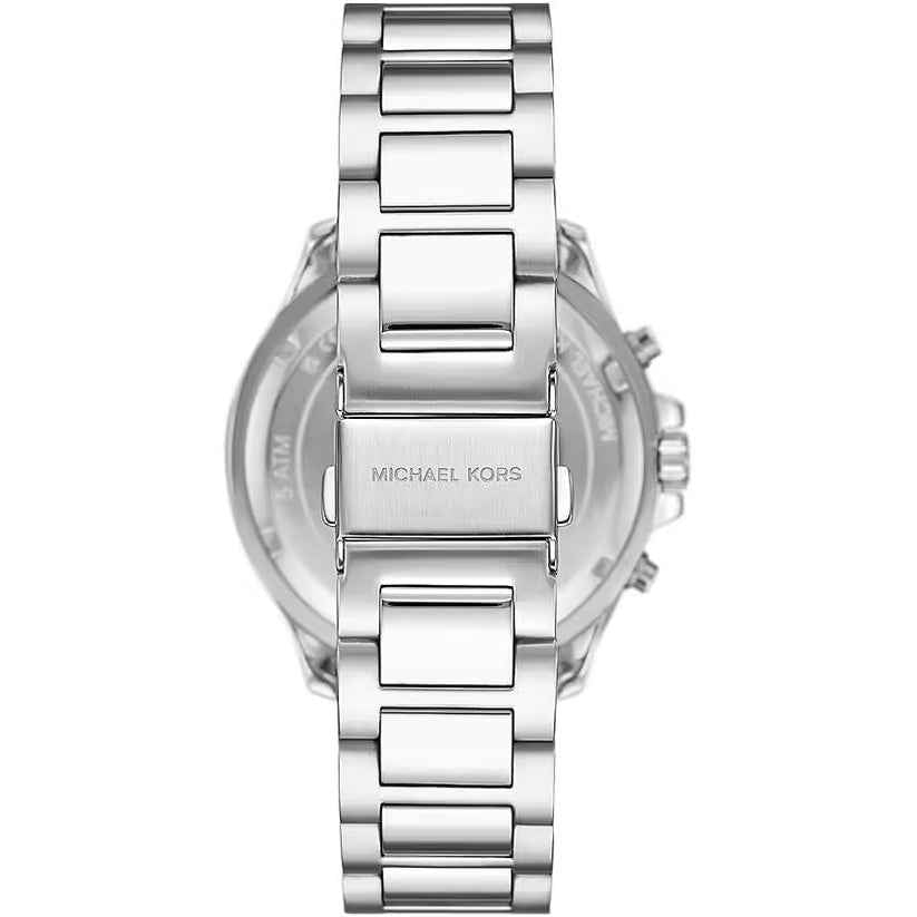 Michael Kors Sage MK9212 Men's Silver Black Watch 43mm
