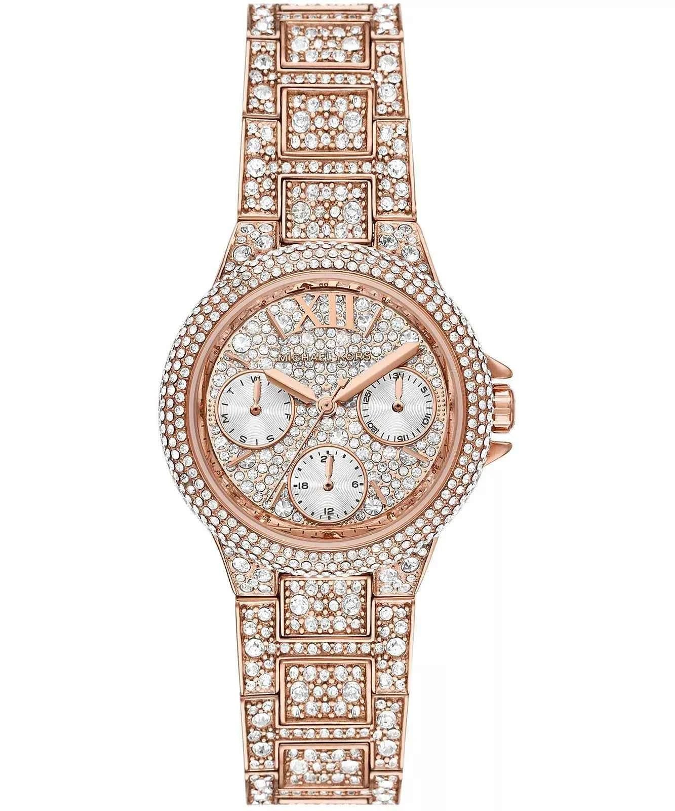Michael Kors Camille MK6997 Women's Rose Gold Crystal Multifunction Watch