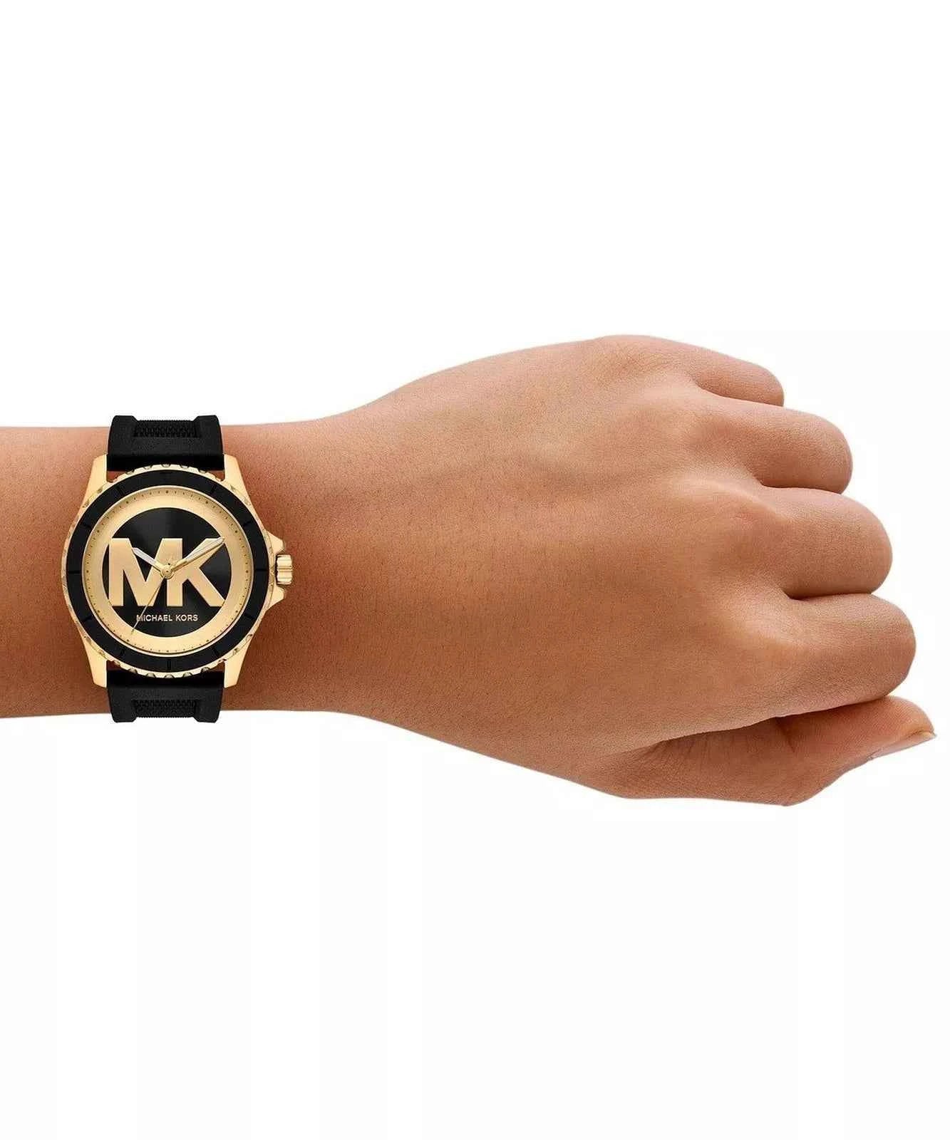 Michael Kors Everest MK7537 Men's Gold Silicone Strap Watch