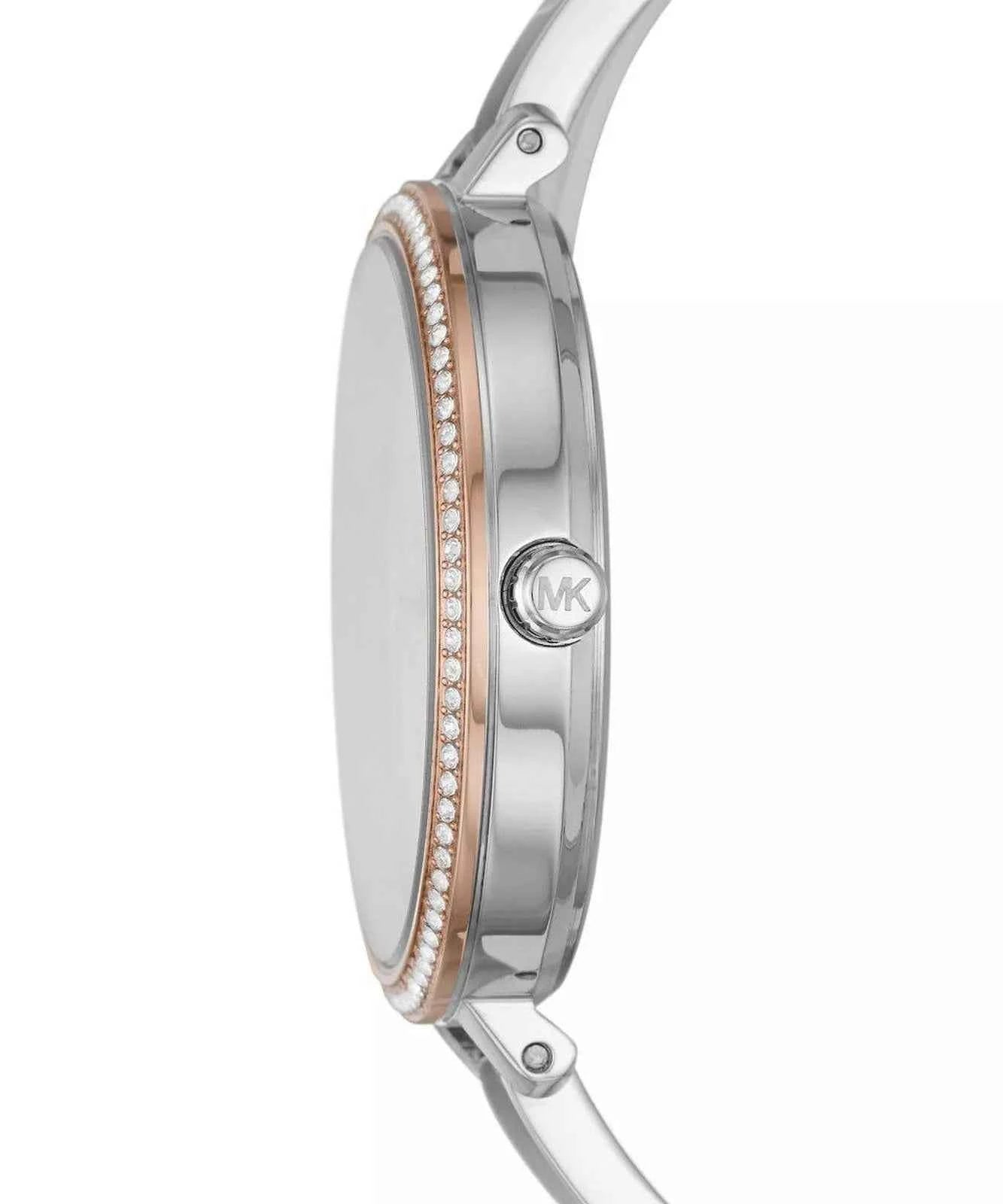 Michael Kors Jaryn MK4546 Women's Rose Gold Dial Silver Stainless Steel Watch