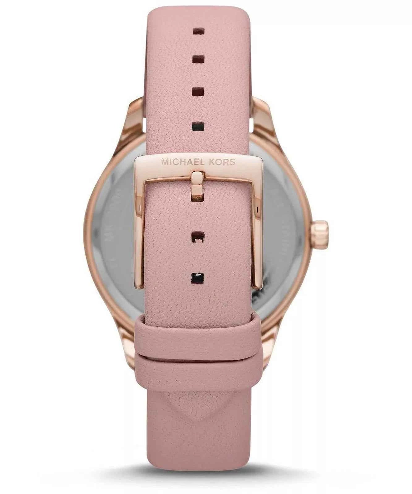 Michael Kors Layton MK2909 Women's Mother of Pearl Dial Pink Leather Watch