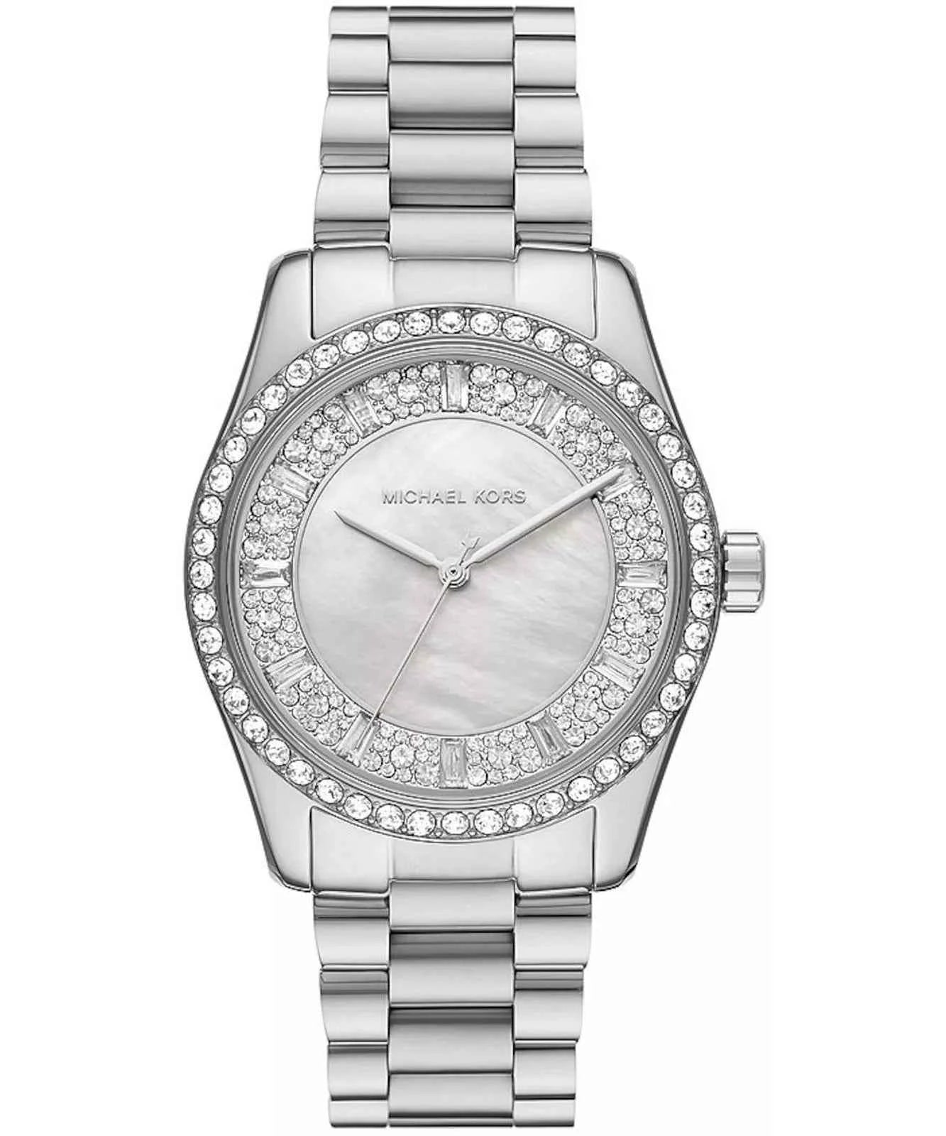 Michael Kors Lexington MK7445 Women's Pearl Dial Silver Stainless Steel Watch