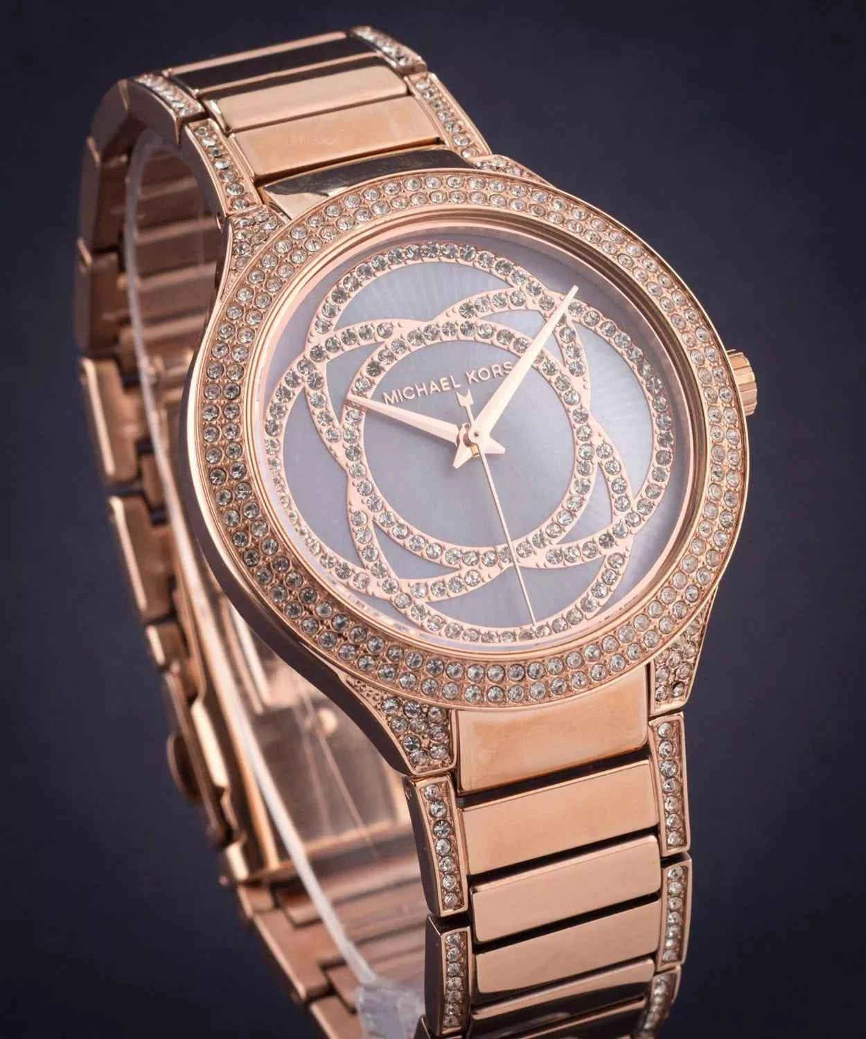 Michael Kors Kerry MK3482 Women's Blue Dial Gold Stainless Steel Watch