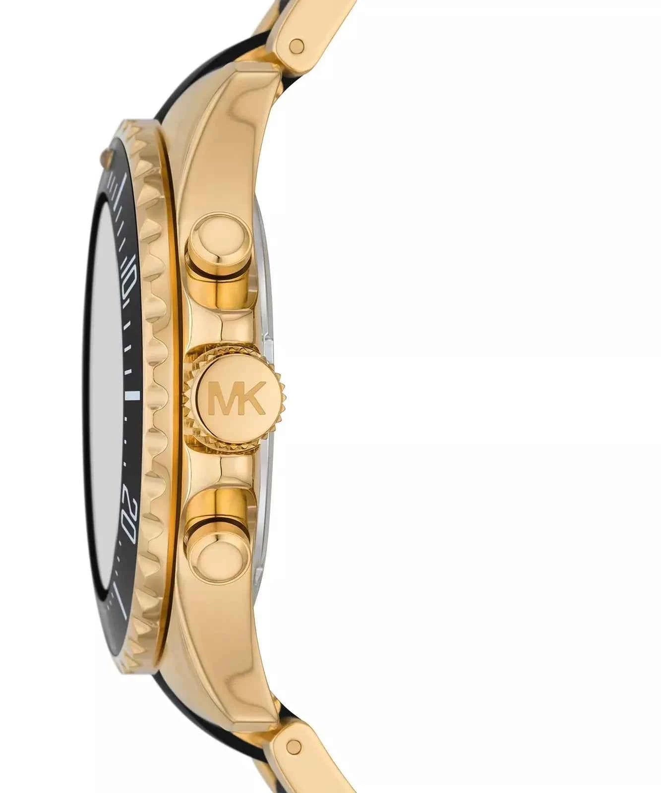 Michael Kors Everest MK8979 Men's Black Dial Gold Stainless Steel Chronograph Watch