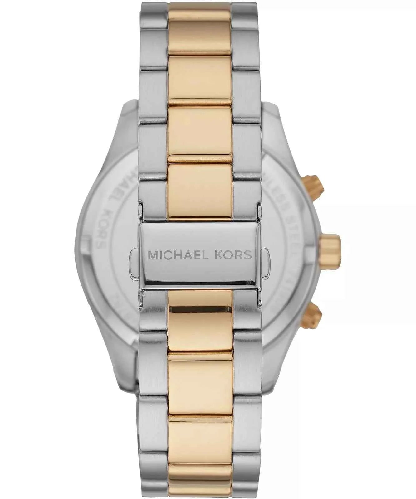Michael Kors Layton MK8784 Men's Black Dial Two-Tone Stainless Steel Chronograph Watch