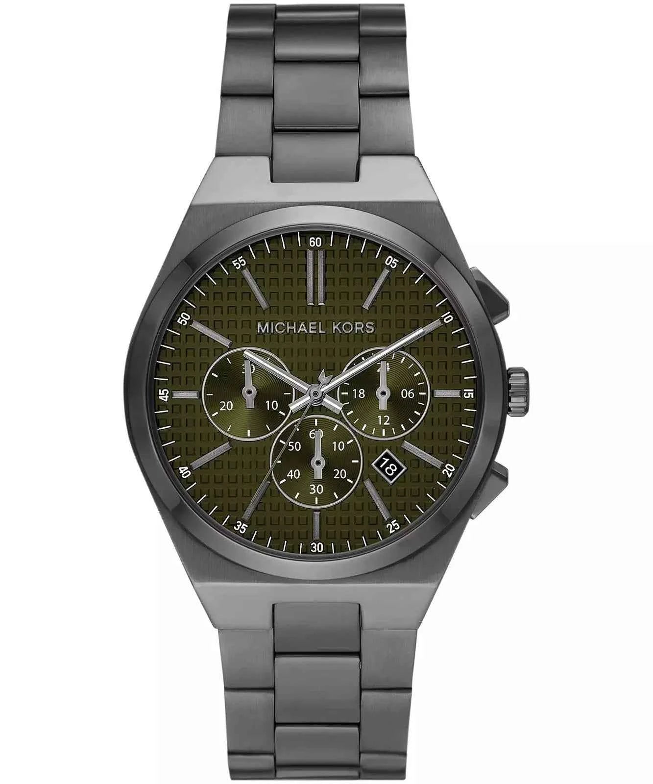 Michael Kors Lennox MK9118 Men's Green Dial Chronograph Watch