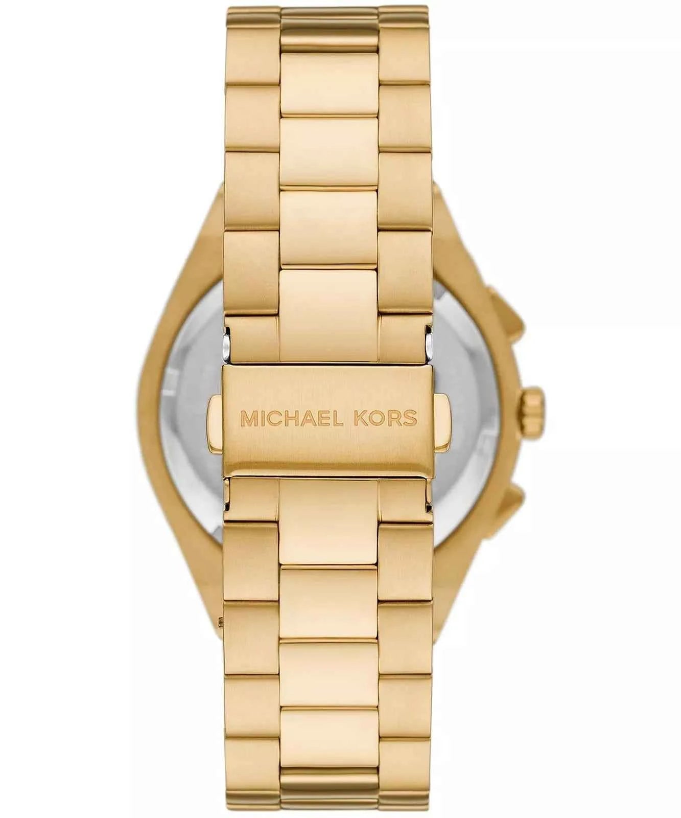 Michael Kors Lennox MK9120 Men's White Dial Gold Chronograph Watch