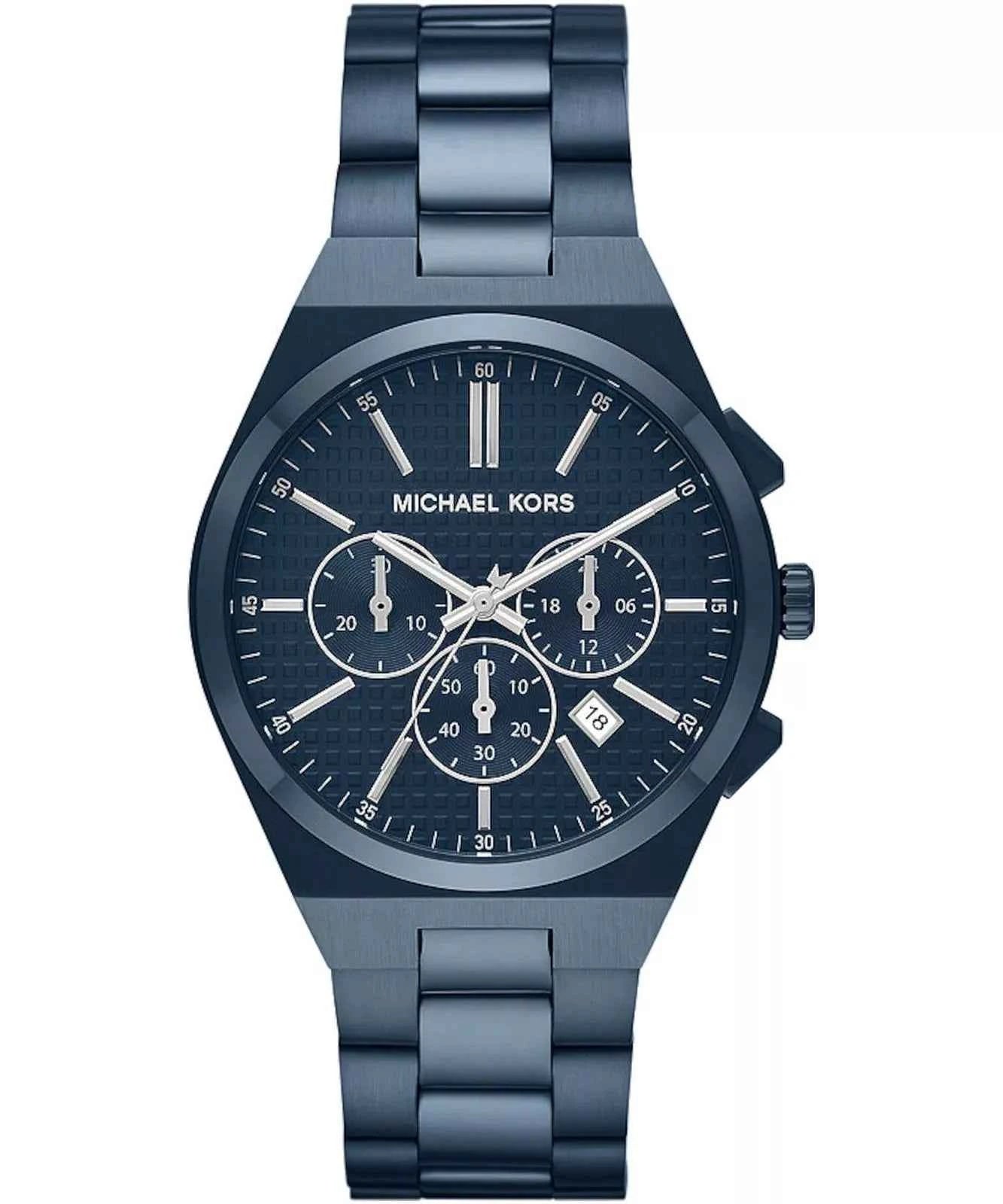 Michael Kors Lennox MK9147 Men's Blue Dial Blue Stainless Steel Chronograph Watch