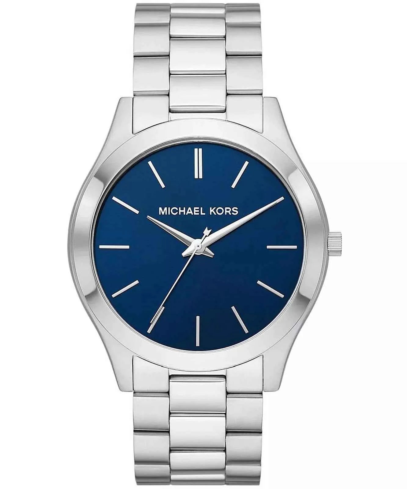 Michael Kors Slim Runway Gift Set MK1060SET Men's Blue Dial Stainless Steel Watch