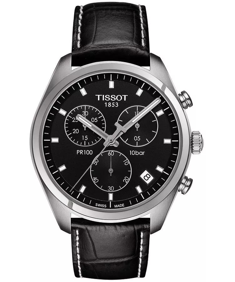 Tissot PR 100 Chronograph Black Dial T101.417.16.051.00 – Men’s Watch - Luxverse