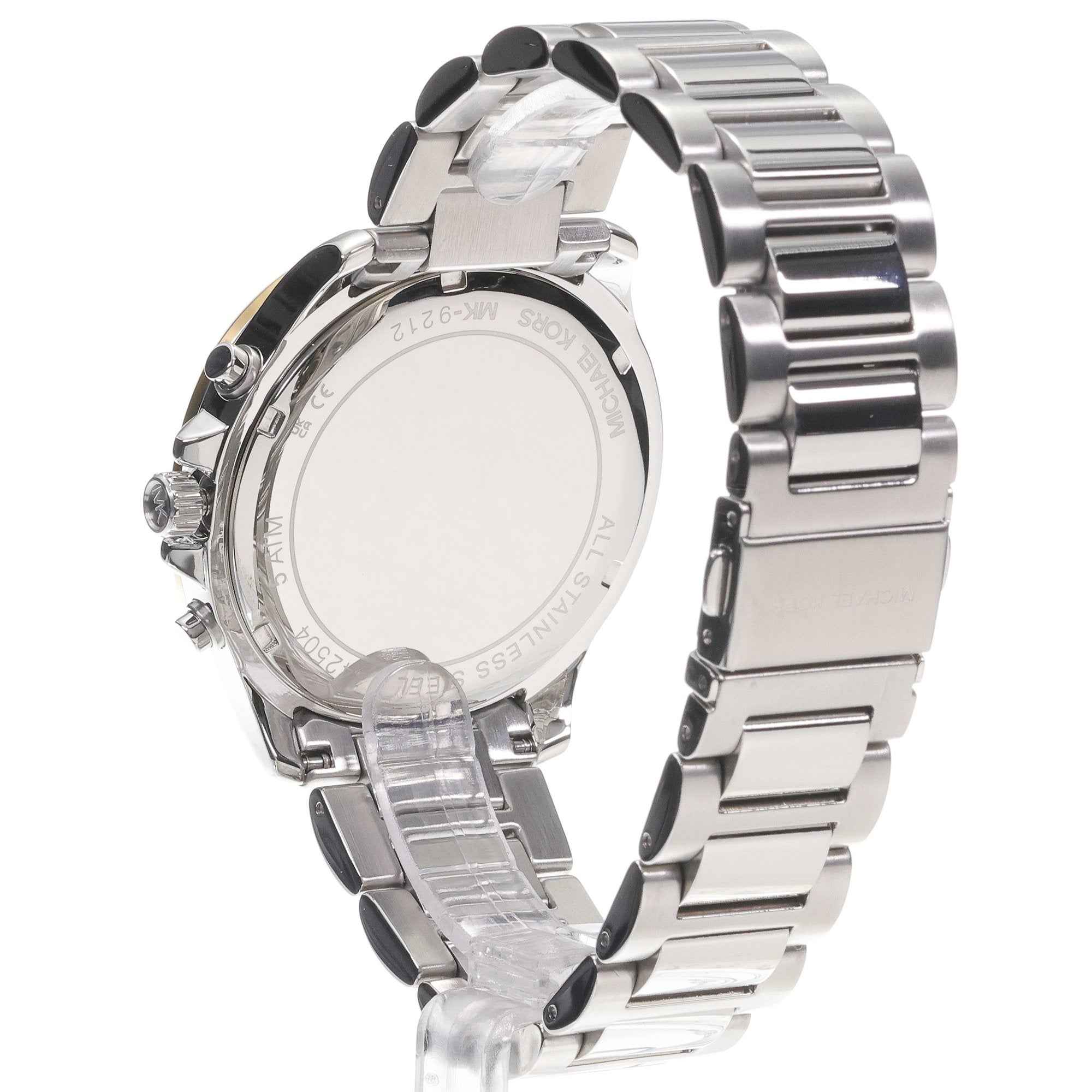 Michael Kors Sage MK9212 Men's Silver Black Watch 43mm