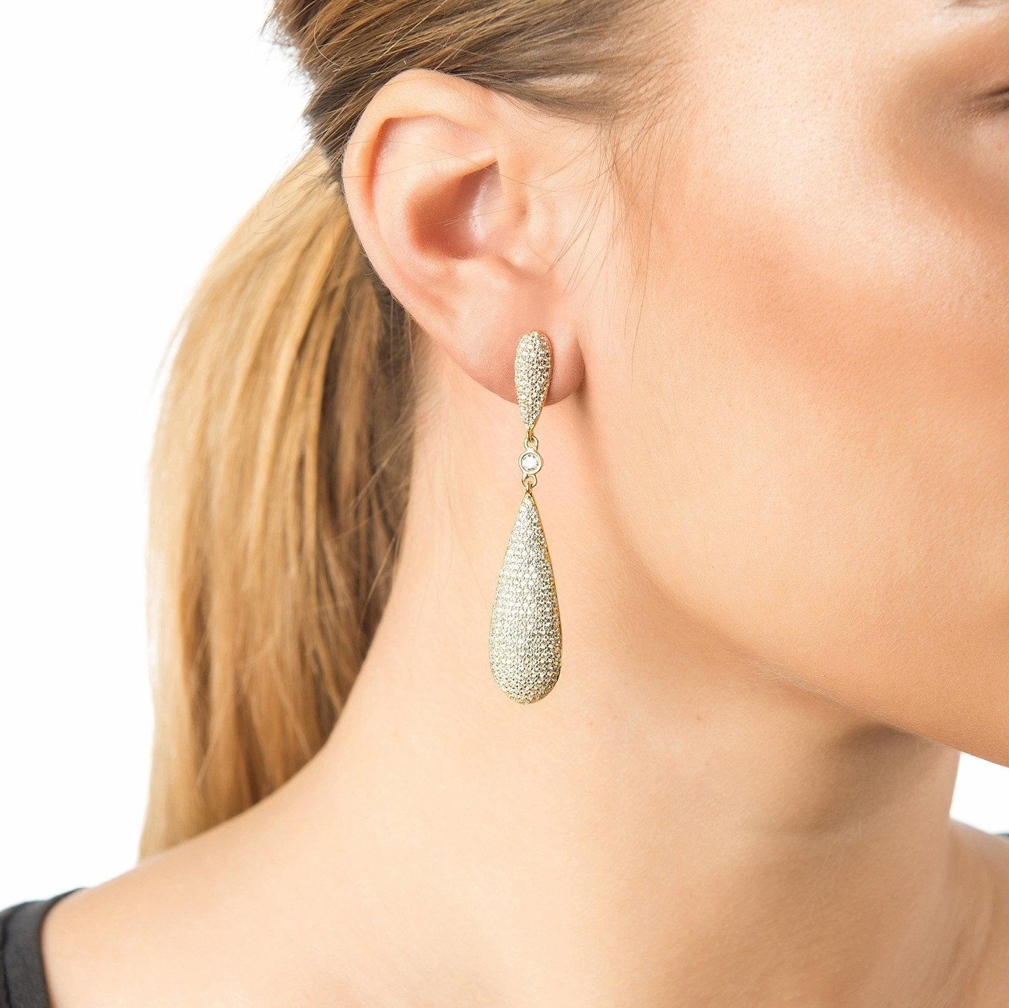 Latelita Coco`s Long Drop Earrings Rosegold - Luxverse