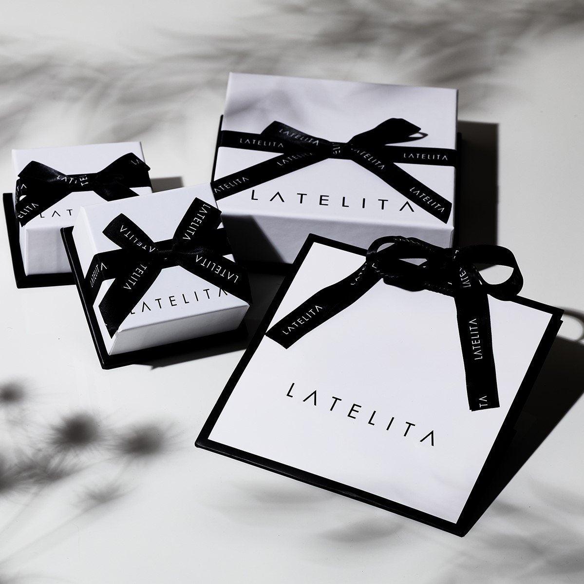 Latelita Coco`s Long Drop Earrings Rosegold - Luxverse