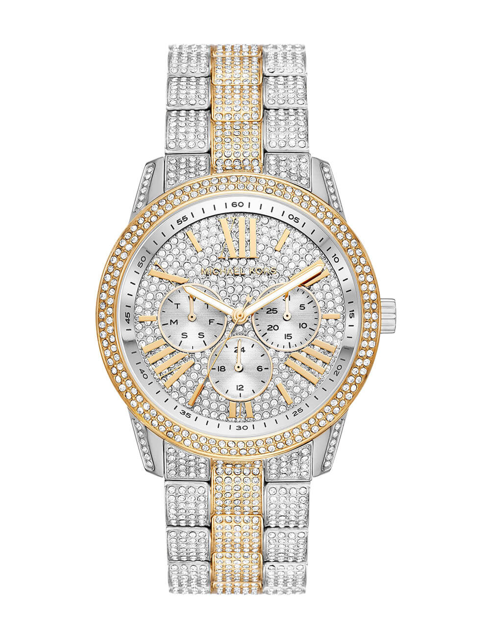 Michael Kors MK6934 silver and gold stainless steel watch