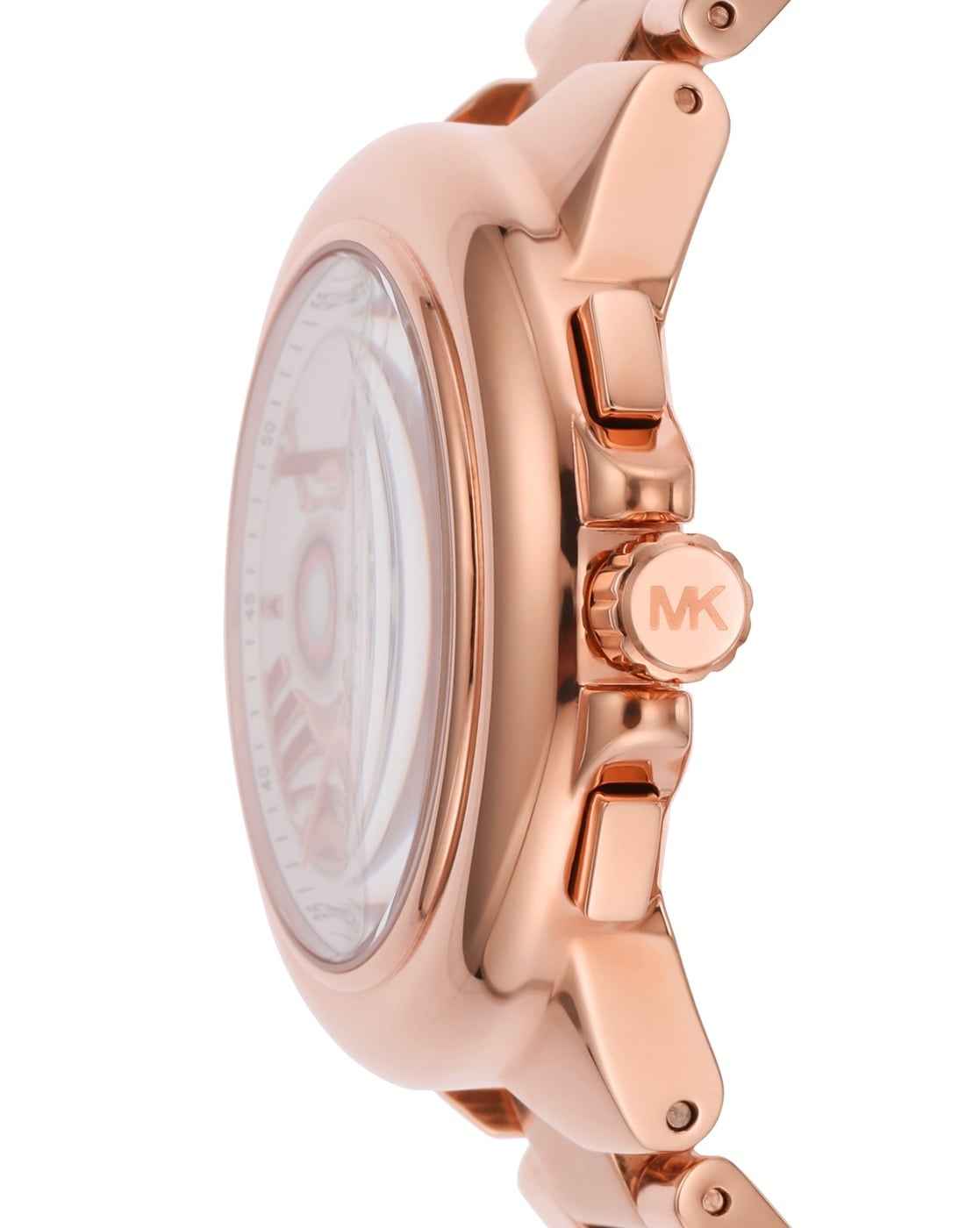 Michael Kors Camille MK7271 Women's White Dial Rose Gold Stainless Steel Chronograph Watch