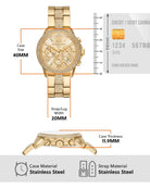 Michael Kors MK7504 luxury crystal bezel women's watch