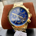 Michael Kors Bradshaw MK5923 Women's Blue & Gold Stainless Steel Chronograph Watch