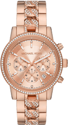 Michael Kors Ritz MK7223 women's rose gold-tone chronograph stainless steel watch front view