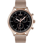 Hugo Boss Stainless Steel Quartz HB1513548 Rose Gold Mesh – Men’s Watch - Luxverse