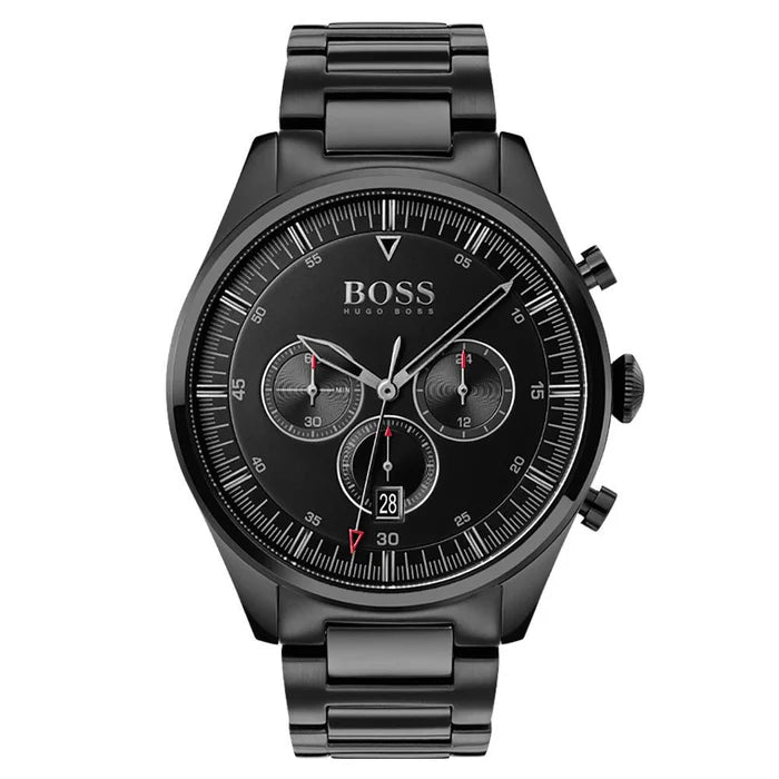 Hugo Boss HB1513714 Pioneer Black Steel – Men’s Watch - Luxverse