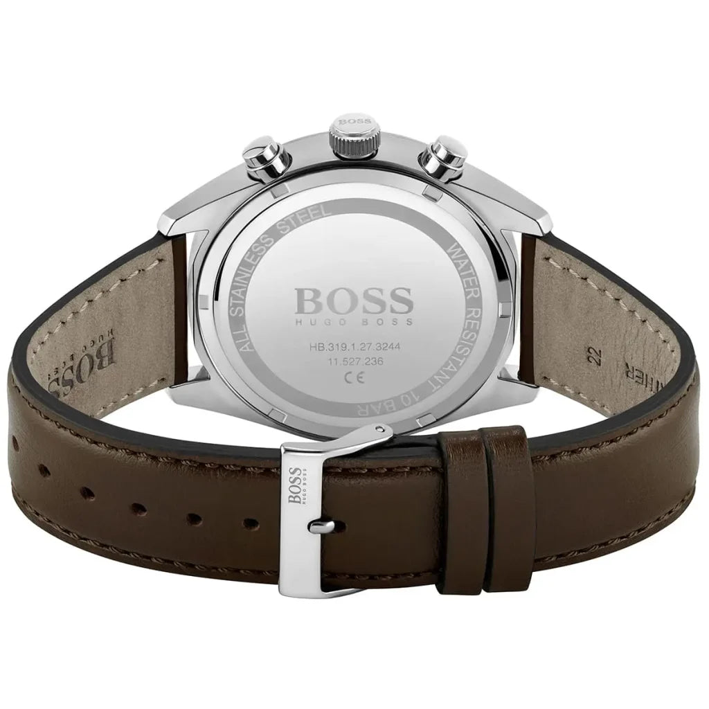 Hugo Boss HB1513815 Champion Brown Leather Watch – Men’s Watch - Luxverse