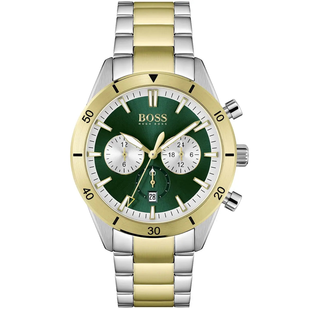 Hugo Boss HB1513872 Two-Tone Stainless Steel Quartz Chronograph – Men’s Watch - Luxverse