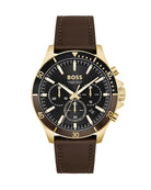 Hugo Boss Brown Leather Strap HB1514100 – Men's Watch - Luxverse