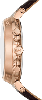 Michael Kors MK7497 crocodile pattern leather strap watch