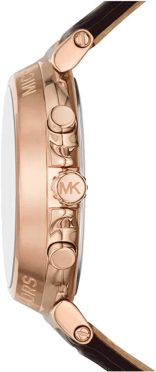 Michael Kors MK7497 crocodile pattern leather strap watch