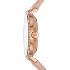 Side profile of Michael Kors Pyper MK2803 stainless steel women's watch