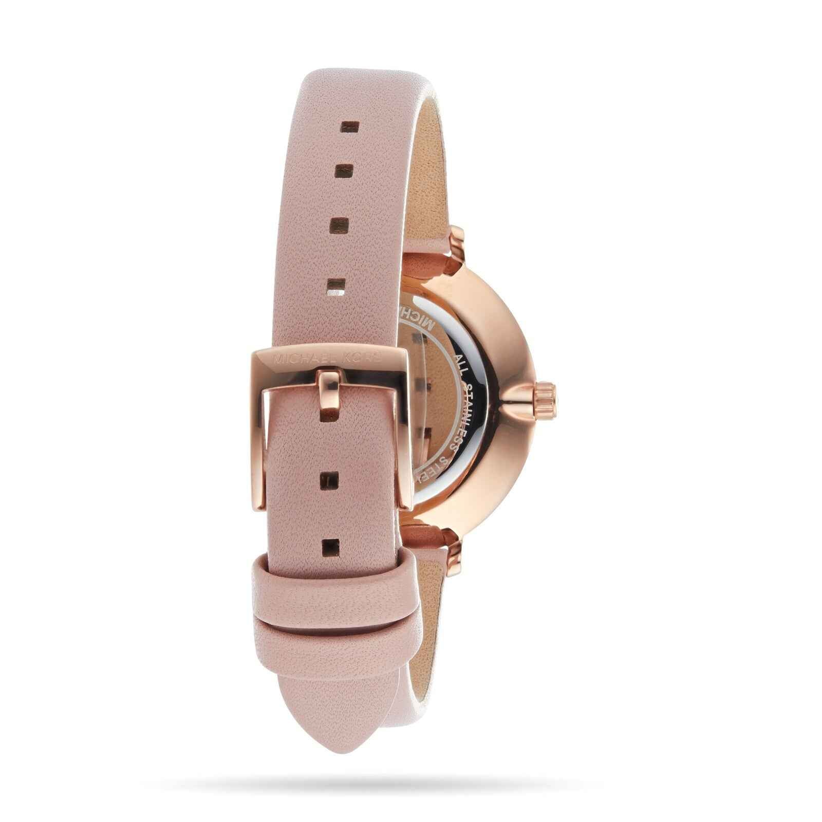 Michael Kors Pyper MK2803 Women's White Dial Pink Leather Watch