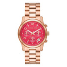 Michael Kors Runway MK7352 Women's Pink Dial Rose Gold Chronograph Watch