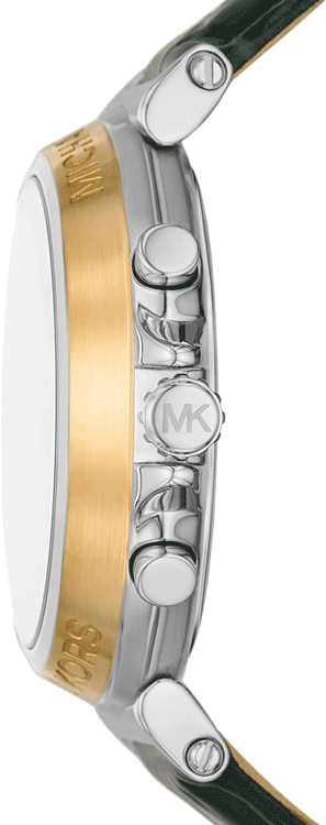 Michael Kors MK7498 crocodile pattern leather strap watch