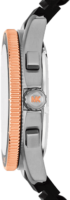 Michael Kors MK9206 stainless steel watch with bronze accents