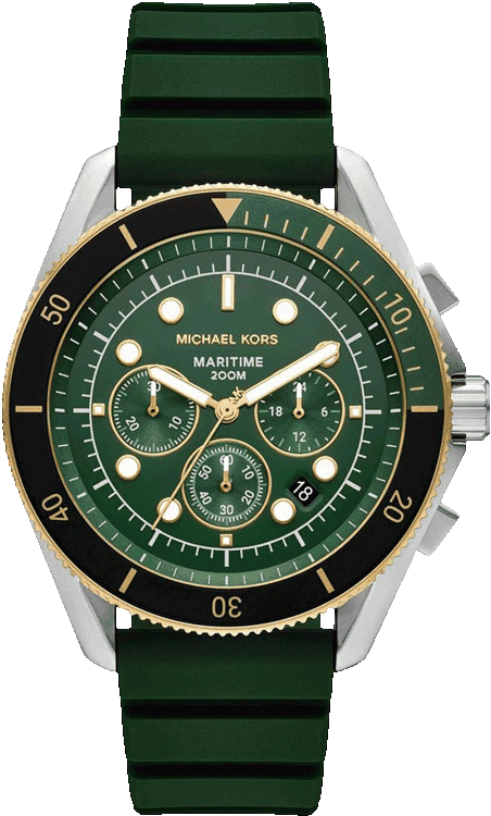 Michael Kors Maritime MK9214 men's two-tone silicone dive watch